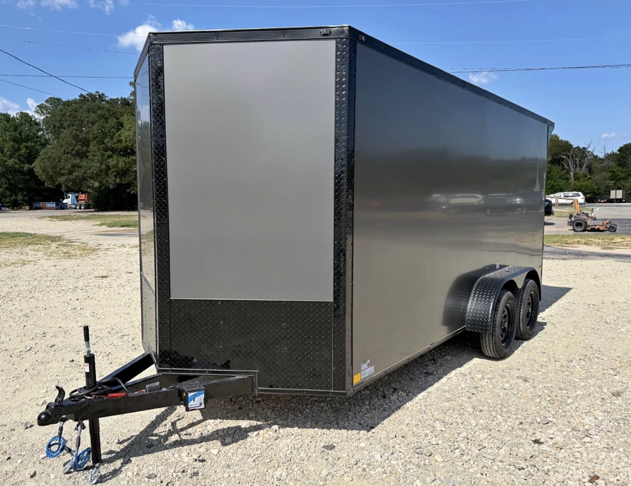 716 Sawyer — 7' x 16' Enclosed Cargo Trailer view 3