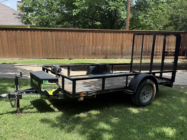 5' x 10' Utility Trailer for rent in Mansfield TX — Frontier Trailer Rentals